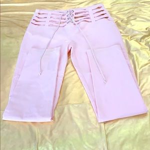 High waist cut out pants